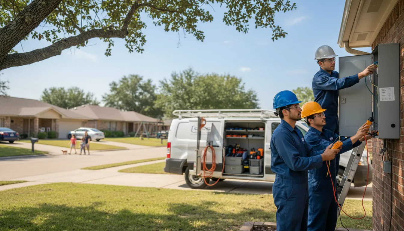 Certified electrician providing emergency electrical services in Happy, KY